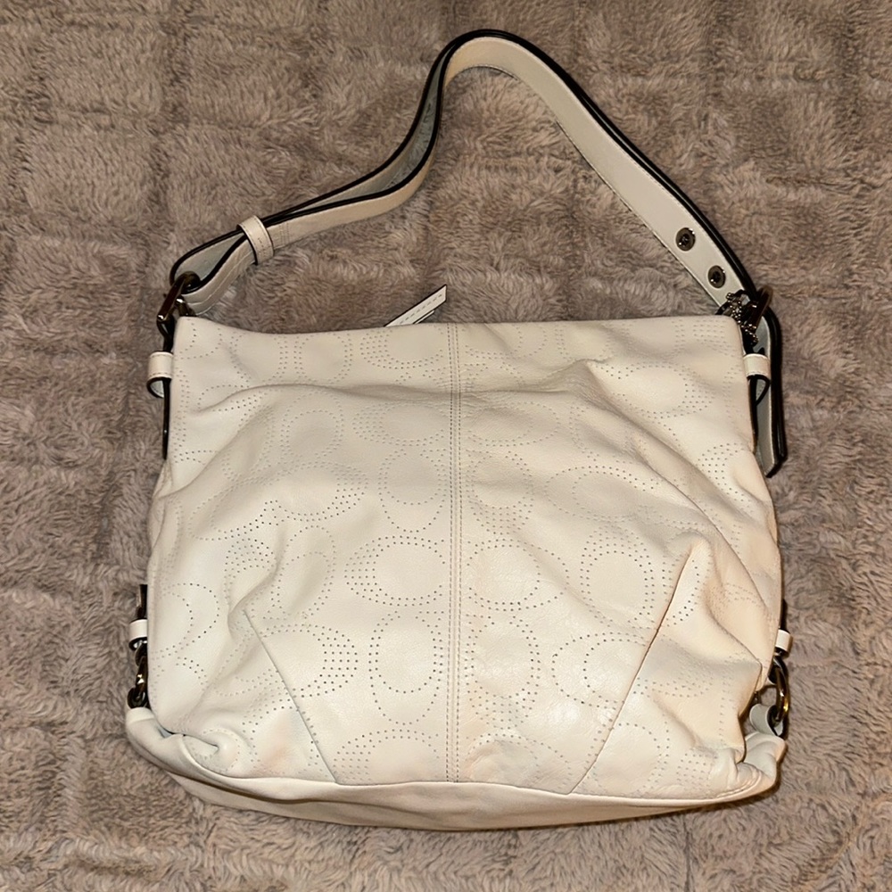 Coach North South Perforated Coach Shoulder/Crossbody
